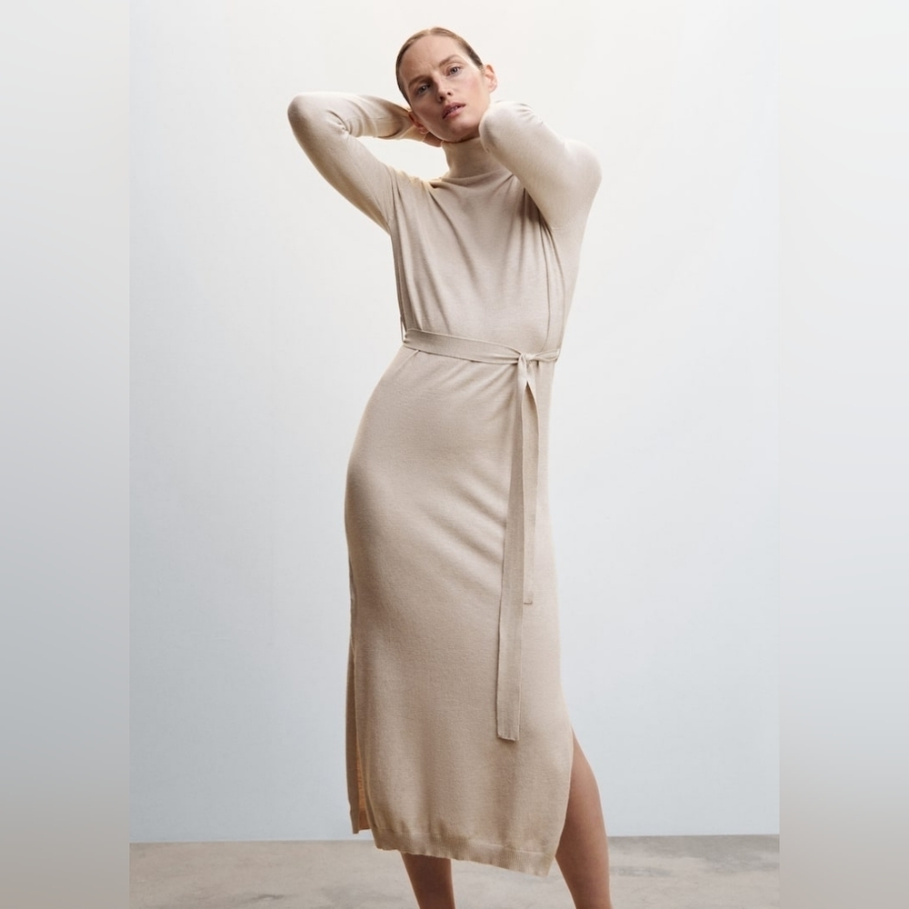 Mango Cream Maxi Dress